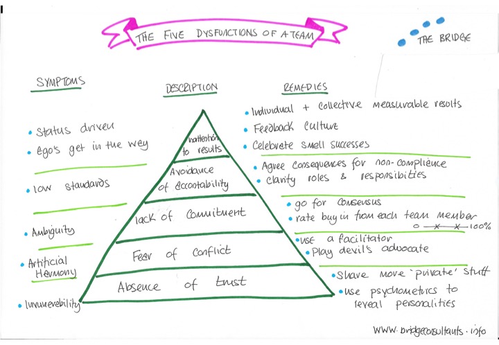 the five dysfunctions of a team summary